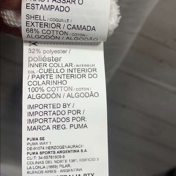 NWOT Puma ladies white half zip pullover size M - Picture 5 of 6